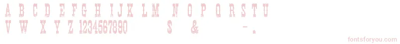 CowboyMovie Font – Pink Fonts on White Background