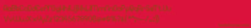 Googee Font – Brown Fonts on Red Background