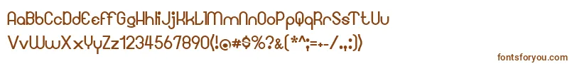 Шрифт Googee – коричневые шрифты на белом фоне