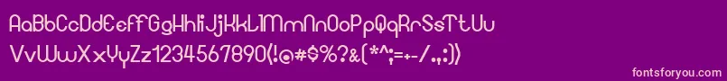 Googee Font – Pink Fonts on Purple Background