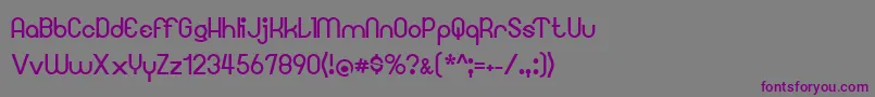 Шрифт Googee – фиолетовые шрифты на сером фоне