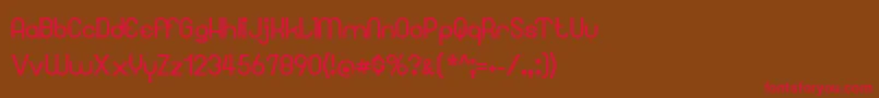 Googee Font – Red Fonts on Brown Background
