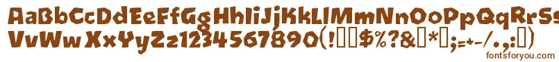 Oetztyp ffy Font – Brown Fonts on White Background