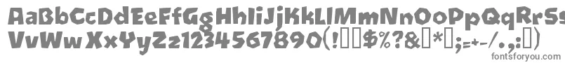 Шрифт Oetztyp ffy – серые шрифты на белом фоне