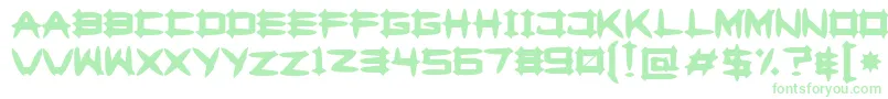 Greghor2-Schriftart – Grüne Schriften
