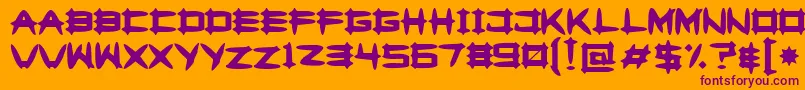 Подробнее о шрифте Greghor2 Шрифт Greghor2 – фиолетовые шрифты на оранжевом фоне