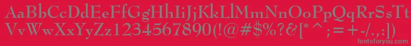 Шрифт MonitorSsiBold – серые шрифты на красном фоне