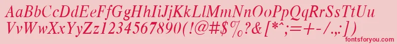 Respnita Font – Red Fonts on Pink Background