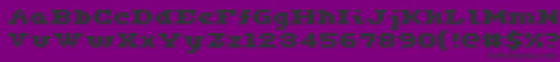 Fonte Ceriph0563 – fontes pretas em um fundo violeta