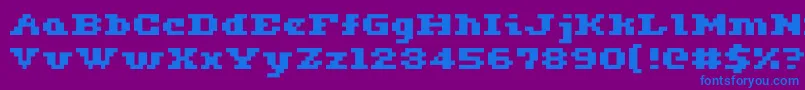 Ceriph0563 Font – Blue Fonts on Purple Background