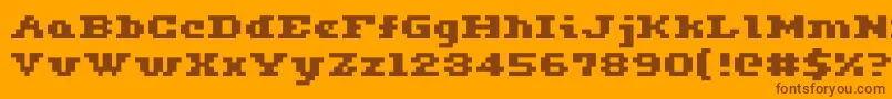 Ceriph0563 Font – Brown Fonts on Orange Background