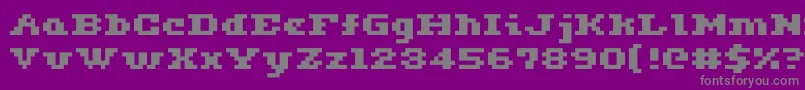Ceriph0563 Font – Gray Fonts on Purple Background