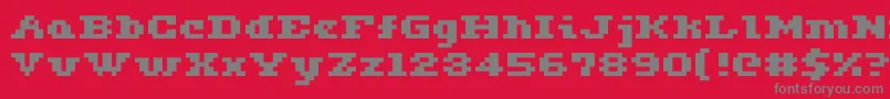 Ceriph0563 Font – Gray Fonts on Red Background