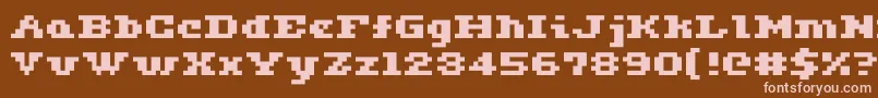 Ceriph0563 Font – Pink Fonts on Brown Background