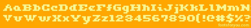 Ceriph0563 Font – Yellow Fonts on Orange Background