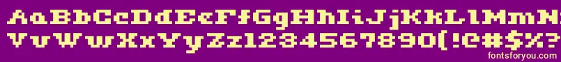 Ceriph0563 Font – Yellow Fonts on Purple Background