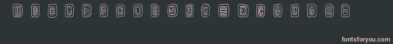 Шрифт FeNaturalSigns – розовые шрифты на чёрном фоне
