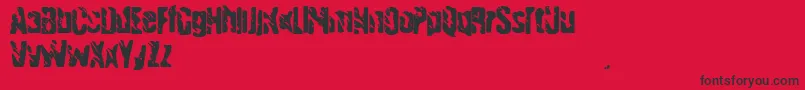 Handgranade1 Font – Black Fonts on Red Background