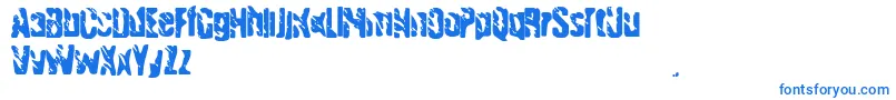 Handgranade1 Font – Blue Fonts on White Background