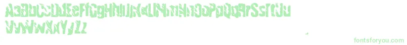 Handgranade1 Font – Green Fonts on White Background