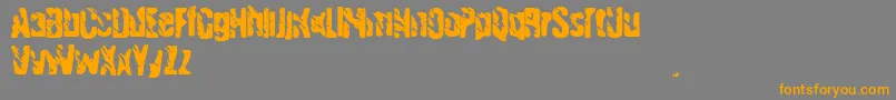 Handgranade1 Font – Orange Fonts on Gray Background