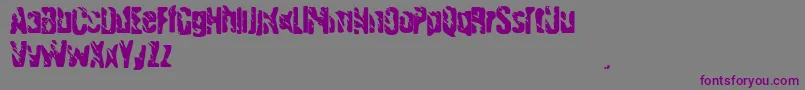 Handgranade1 Font – Purple Fonts on Gray Background