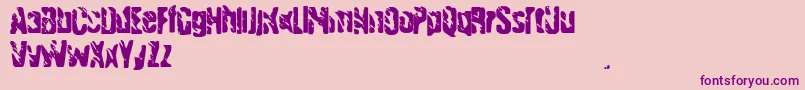 Handgranade1 Font – Purple Fonts on Pink Background