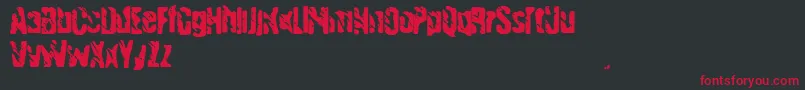 Handgranade1 Font – Red Fonts on Black Background