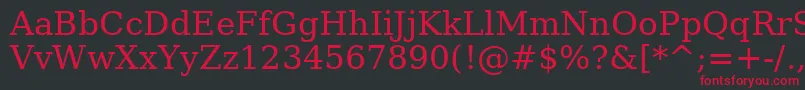 AeKhalid Font – Red Fonts on Black Background