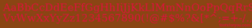 AeKhalid Font – Red Fonts on Brown Background