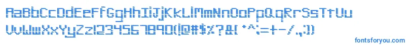 Weitere Informationen zur PinstripeBitmap-Schriftart PinstripeBitmap-Schriftart – Blaue Schriften