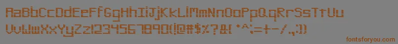 PinstripeBitmap Font – Brown Fonts on Gray Background