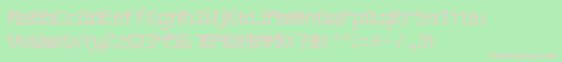 PinstripeBitmap Font – Pink Fonts on Green Background