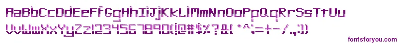 PinstripeBitmap-fontti – violetit fontit