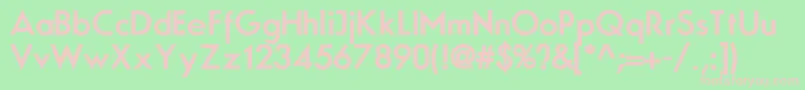 NoMove Font – Pink Fonts on Green Background