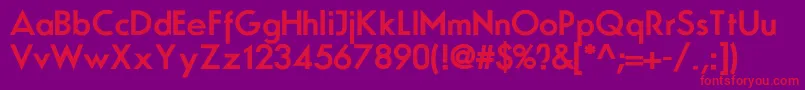 NoMove Font – Red Fonts on Purple Background