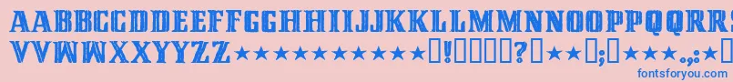 CinquentaMilMeticais Font – Blue Fonts on Pink Background