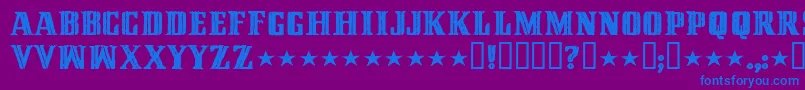 CinquentaMilMeticais Font – Blue Fonts on Purple Background