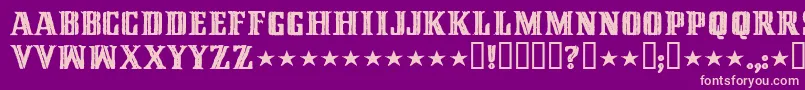 CinquentaMilMeticais Font – Pink Fonts on Purple Background