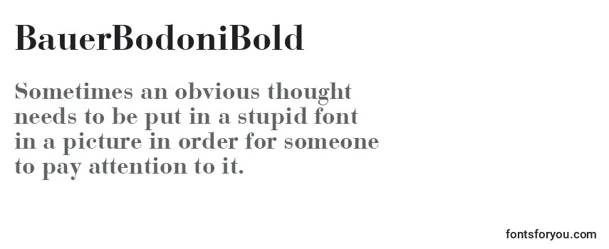 BauerBodoniBold Font