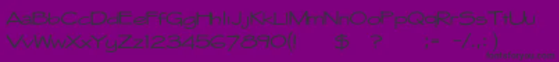 フォントWhitehall1212 – 紫の背景に黒い文字