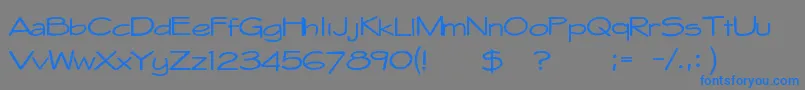 Whitehall1212 Font – Blue Fonts on Gray Background