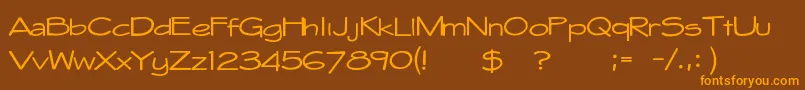 Шрифт Whitehall1212 – оранжевые шрифты на коричневом фоне