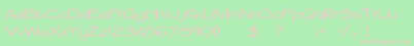 Whitehall1212 Font – Pink Fonts on Green Background