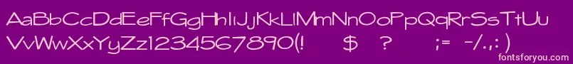 Czcionka Whitehall1212 – różowe czcionki na fioletowym tle