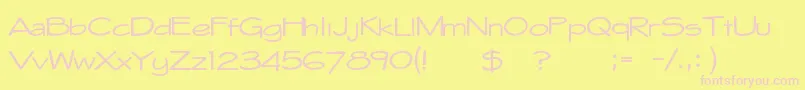 Whitehall1212 Font – Pink Fonts on Yellow Background