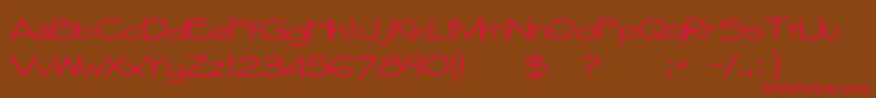 Whitehall1212 Font – Red Fonts on Brown Background