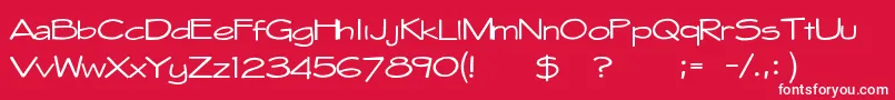 Whitehall1212 Font – White Fonts on Red Background
