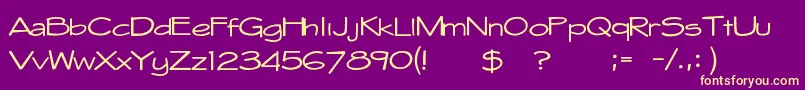 fuente Whitehall1212 – Fuentes Amarillas Sobre Fondo Morado