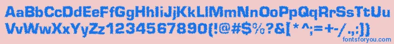 fuente Shokkked – Fuentes Azules Sobre Fondo Rosa